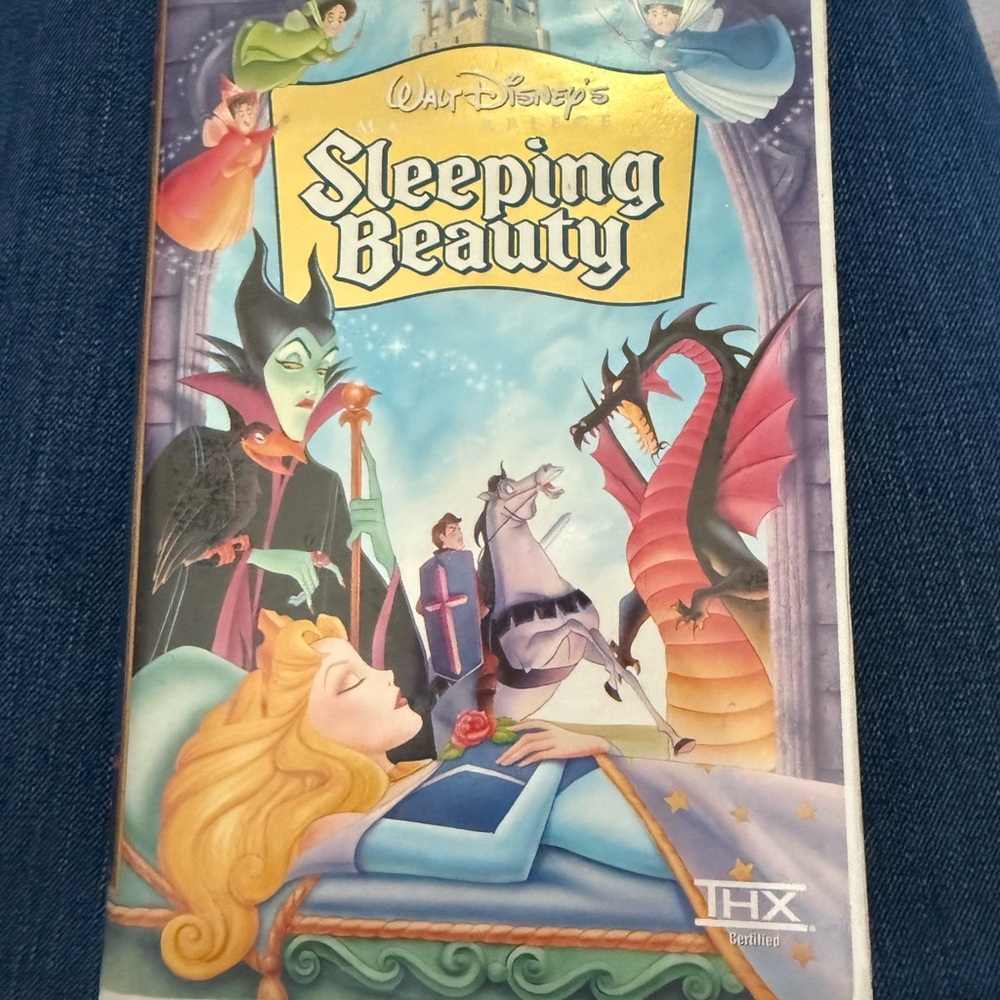 Disney Sleeping Beauty VHS Cover Art Multicolor